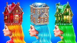 Домики Одного Цвета Челлендж! Девушка – Рубин, Изумруд И Бриллиант!