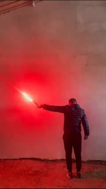 Файер стадионный и для охоты MF 0260 Red   картон   фитиль   красный цвет   время работы 60 секунд