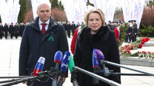 Пресс-подход Валентины Матвиенко в ходе рабочей поездки в Калининградскую область