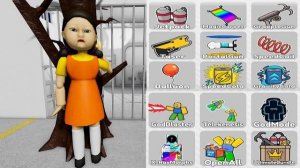 ИГРА В КАЛЬМАРА В РОБЛОКСЕ, ЖЕСТКИЙ РЕЖИМ СТРАШНОГО ОББИ. Все предметы