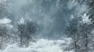 За окном снегопад