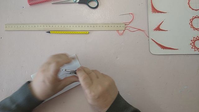 Заполнение окружности в изонити