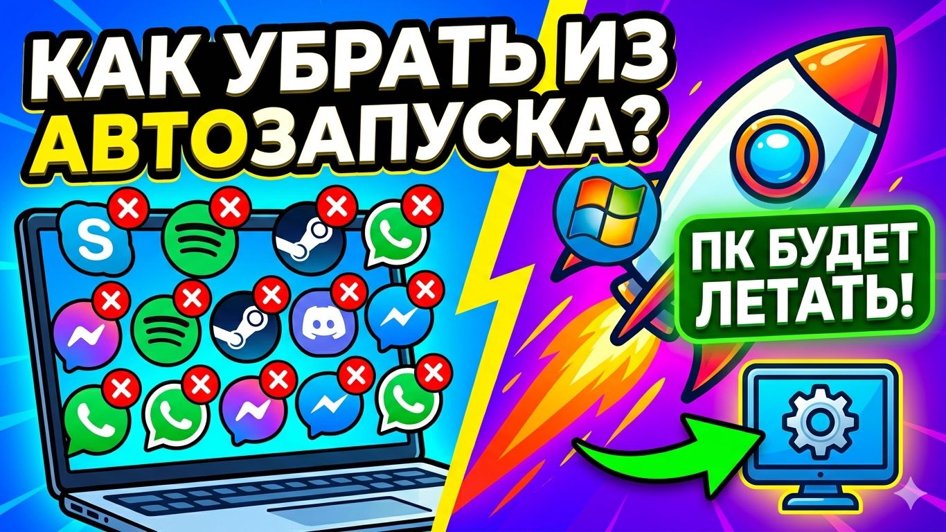 Как из Автозапуска убрать приложение
