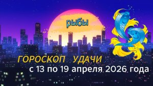 Гороскоп удачи на неделю с 13 по 19 апреля 2026 года. Рыбы