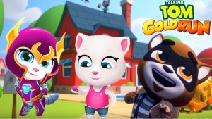 Говорящий Том бег за золотом, гонка на время, герои. Сборник. новая серия.Бегите, прыгайте и мчитесь