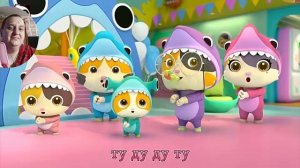 Мими и её семья - Песня акуленка. Мультфильм с моими комментариями