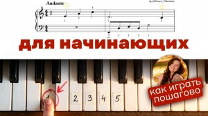 Как играть Гладиатор на пианино? Разбираем вместе легкие  и красивые ноты