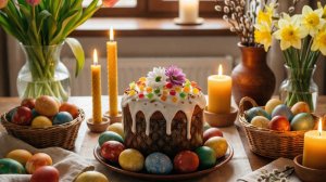 Светлое Христово Воскресение. С праздником. Трогательная музыкальная открытка.