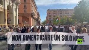 مسيرة كفن في روما إحياء لذكرى أطفال غزة