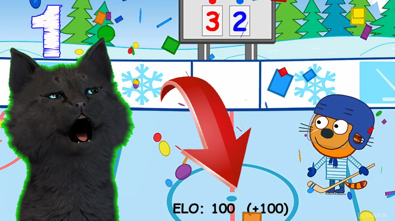 ТРИ КОТА ХОККЕЙ ЭЛО С ГОВОРЯЩИМ СУПЕР КОТОМ ( МОИ ПЕРВЫЕ 100 ELO ) Три Кота: Развивающие игры