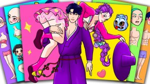 РУМИ влюблена в САДЖАБОЯ - KPOP охотницы на демонов | Книга с наклейками. МУЛЬТИКИ ДЛЯ ДЕТЕЙ