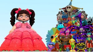 Принцесса Поузи Из Поппи Плэйтайм 6 Против Всех Персонажей Из Игры Поппи Плэйтайм С 1 По 5 Часть