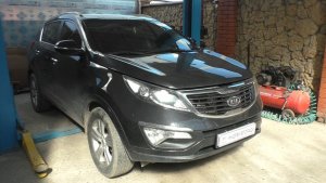 Пропала зарядка снятие и установка генератора на KIA Sportage 2,0 Киа Спортейдж 2012 года