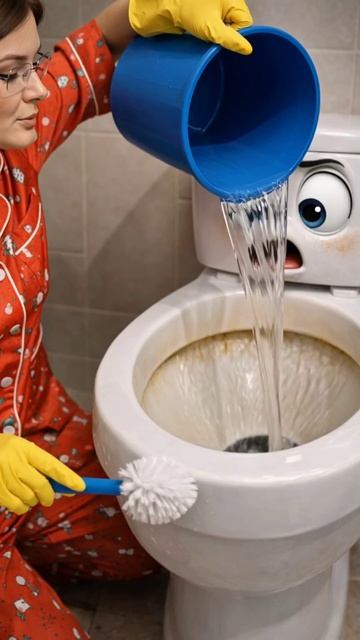 Грязный унитаз? Без паники! Унитаз будет как алмаз! унитаз чистка нагар туалет