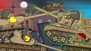 Танки зомби напали на город - Мультики про танки