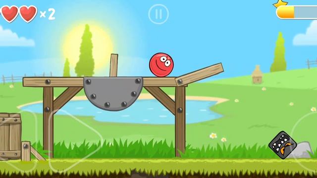 прохожу зелёные холмы в игре красный шарик