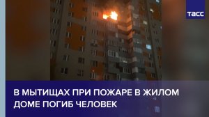 В Мытищах при пожаре в жилом доме погиб человек