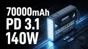 Обзор PowerBank MOVESPEED Z70 Pro Max 70000мАч 140W PD 3.1 EPR - нюансы работы и подробности портов