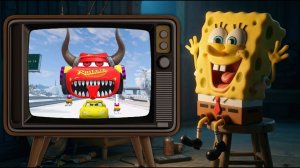 Губка Боб смотрит монстров Beam NG Drive Маквин-пожирателя