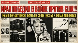 ИРАН ПОБЕДИЛ В ВО*ЙНЕ ПРОТИВ США!!! ТРАМП ПЕРЕОБУЛСЯ! НЕФТЬ НА СПОТЕ ПО $150 / ЛЮТАЯ ИНФЛЯЦИЯ!