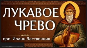 ЛУКАВОЕ ЧРЕВО прп Иоанн Лествичник