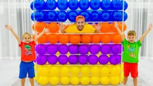 Приключение с Кубом из воздушных шариков для детей