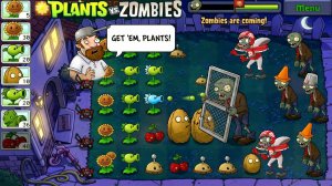 Plants vs Zombies Китайские мифы Chinese Myths Level 1-2 NIGHT Прохождение игры