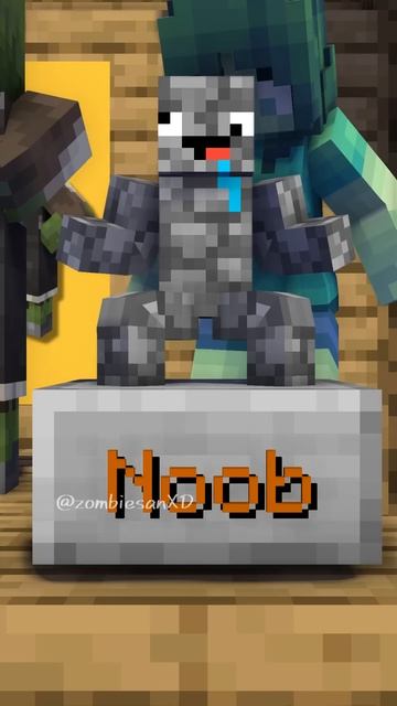 Статуя девушки-зомби - анимация для майнкрафта #shorts