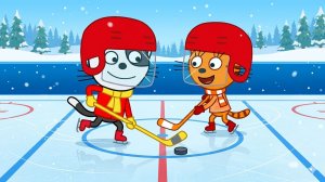 3 КОТА ХОККЕЙ мульт игра на телефон