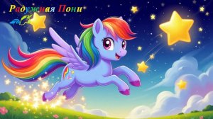 Радужная Пони 🌈🦄 Песенка для малышей. Прыг-прыг по облакам