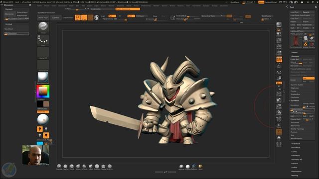 04. Создание пользовательского меню в Zbrush