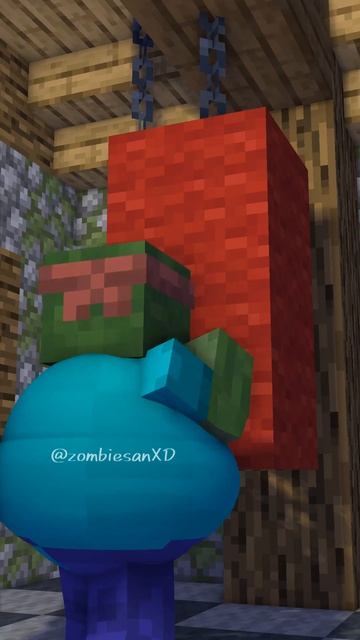 Тренировка с девушкой-зомби - анимация майнкрафт #shorts