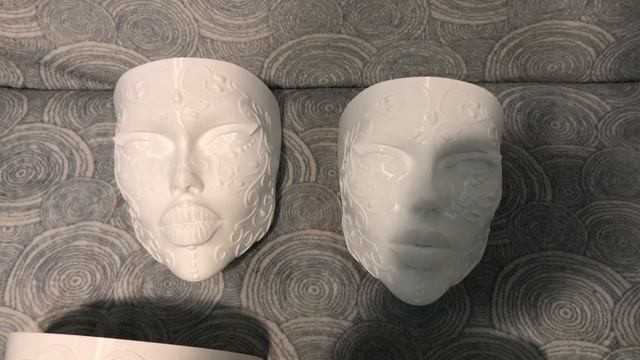 3Д кашпо на стену в интерьере.