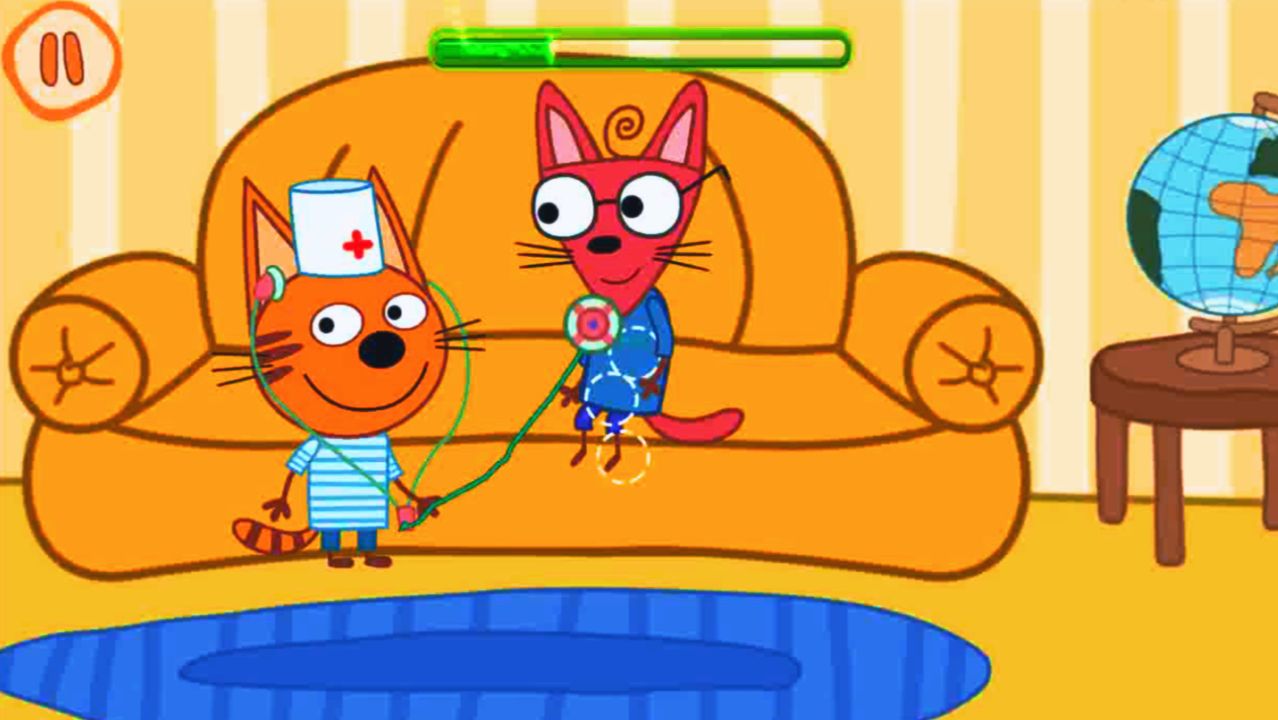 Три Кота. Три Кота - Прививки для Друзей Котят. Больница для Зверей Играем в Доктора