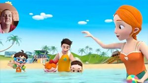Песенка для детей - Плавать это весело. мультфильм для детей с моими комментариями