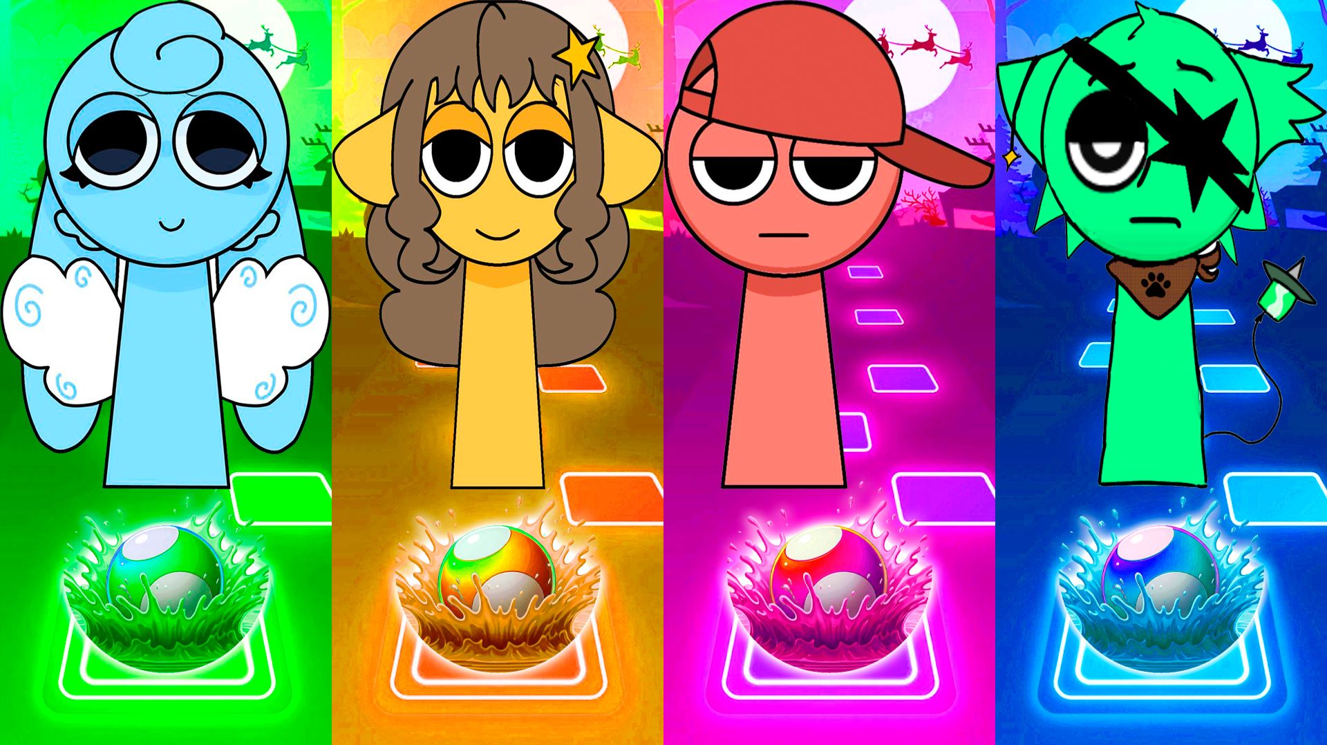 Coffin Dance Спрунки 243 уровень - Мультики про Спрунке | МУЛЬТФИЛЬМЫ SPRUNKI в Tiles Hop