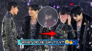 Слёзки Чонгука под дождём не оставили и Тэхёна равнодушным, тоже заплакал!