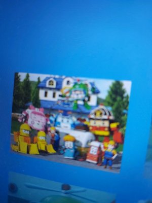 мы делаем картину из мультиков Поли Робокар,0 плюс