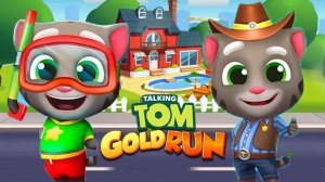 Говорящий Том бег за золотом.Бегите, прыгайте и мчитесь с Говорящим Томом в увлекательной погоне за