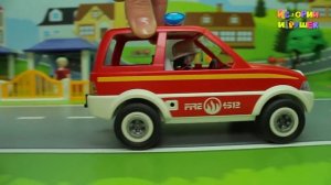 Видео с игрушками для детей про машинки - Скорая помощь и Пожарная машина
