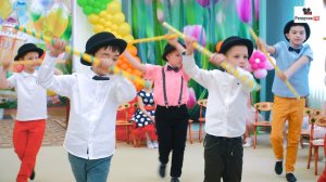 Очень красивый танец выпускников с тростью - танцы в детском саду - фото видео выпускного утренника