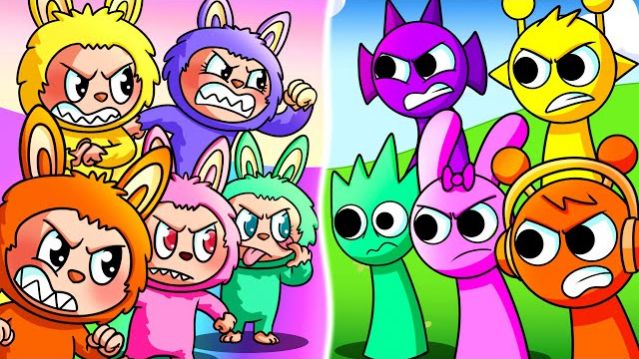 СПРУНКИ И ЛАБУБУ !! СПРУНКИ ПРОТИВ ЛАБУБУ МУЛЬТИК АНИМАЦИЯ SPRUNKI INCREDIBOX