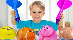 Надуваем игрушки, пока они не лопнут - Веселые эксперименты для детей