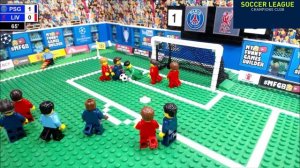 Лига чемпионов 2025-26 ⚽ голы в четвертьфинале в Lego. Мульт