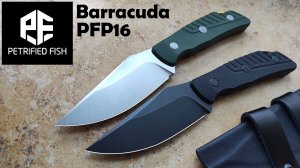 ✅ NEW Petrified Fish Barracuda PFP16 Fixed Blade • Bohler N690 Steel