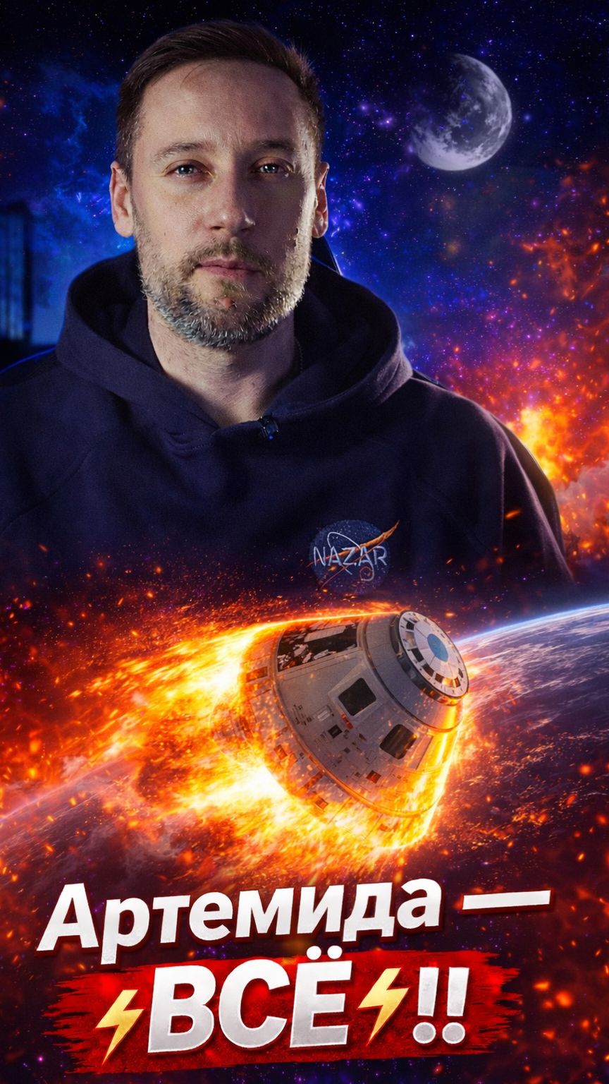 Артемида-2 — ВСЁ⚡⚡⚡#космос  #наука #NASA #орион