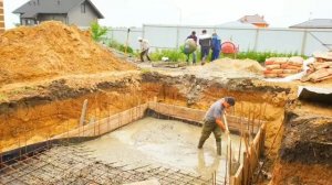 Строительство капитального бассейна из блоков. Бассейн часть 1