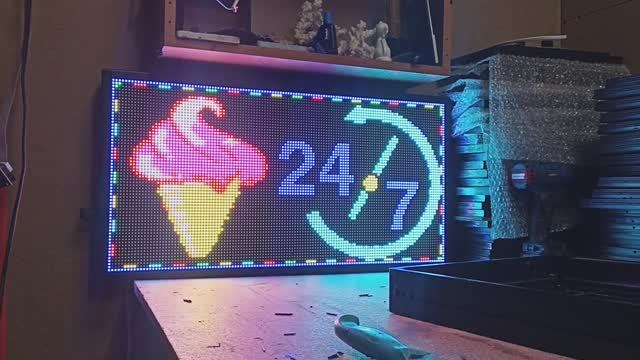 Электронное табло 67х35х5 см Rgb P5 Wi-fi