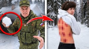 БАТЯ ЗАСТАВИЛ ШКОЛЬНИКА ЕСТЬ СНЕГ и ЗАКИДАЛ СНЕЖКАМИ! ДЕКСТЕР
