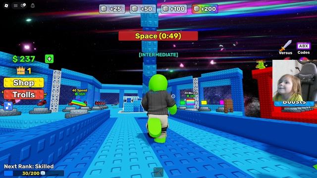 Roblox Полина #2 Строит мосты дальше)